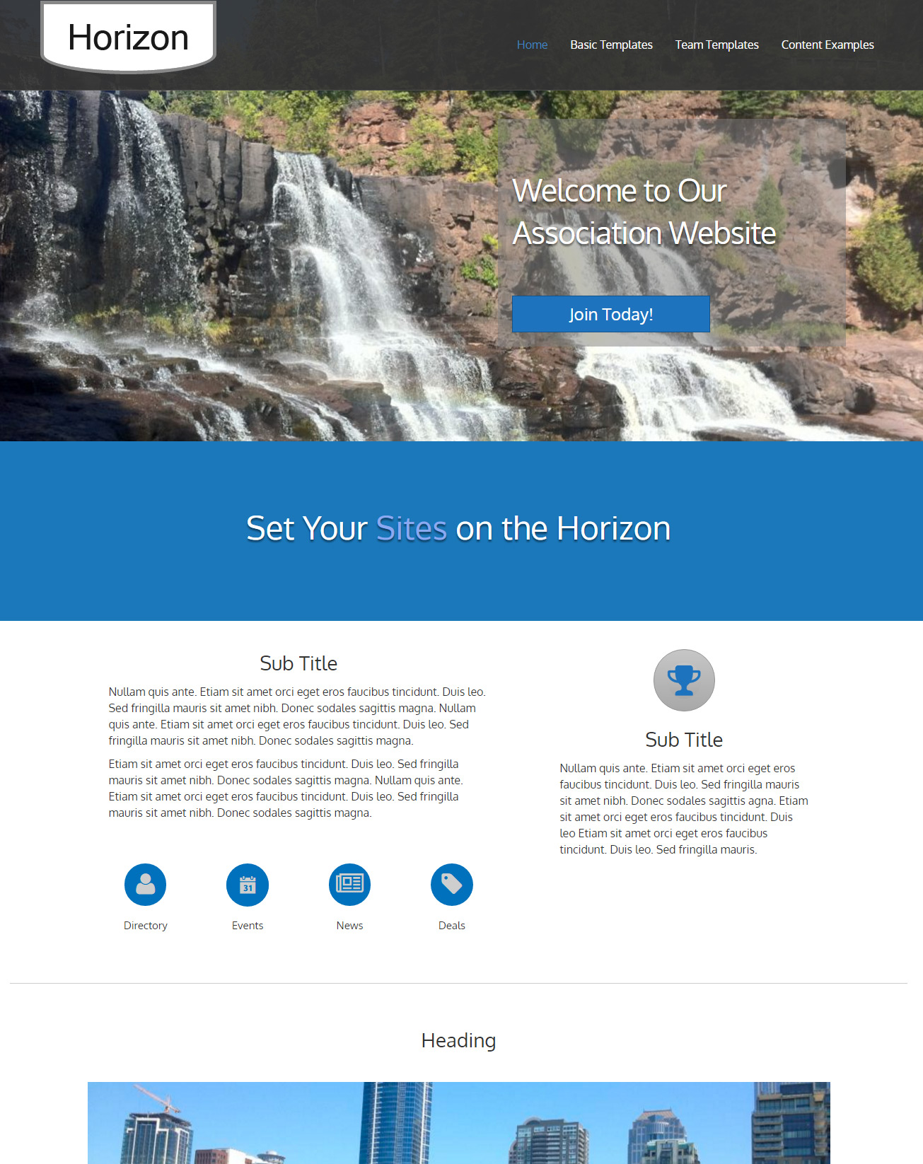 image of Chamber of Commerce Website Design Horizon